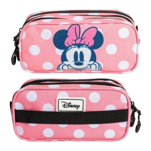 Estuche Escolar Triple Karactermania Minnie Mouse Closer con Material Escolar Incluido