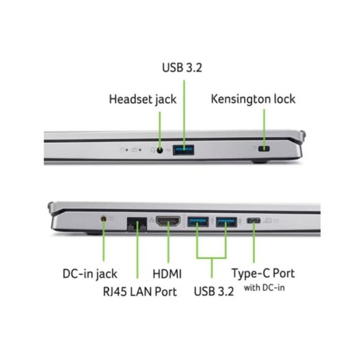 Portatile Acer Aspire Go 15 AG15-42P-R9J9 15.6" AMD Ryzen 5 7430U 8GB 512GB SSD Radeon Graphics Windows 11