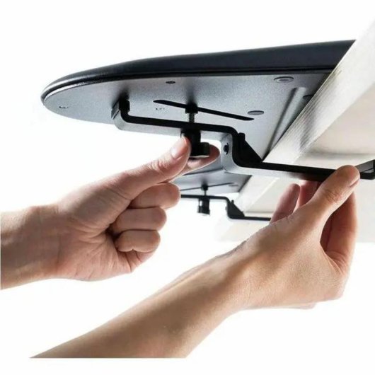 Soporte de muñecas RollerMouse Max Contour Design Negro Cuero vegano