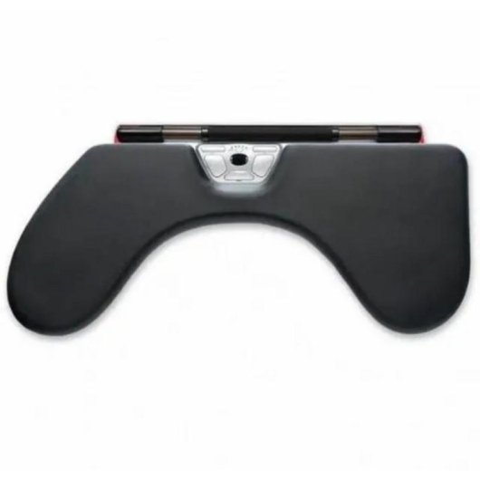 Soporte de muñecas RollerMouse Max Contour Design Negro Cuero vegano