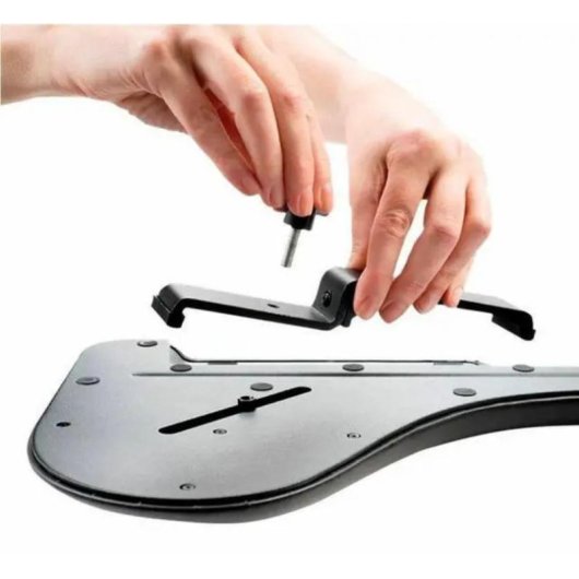 Soporte de muñecas RollerMouse Max Contour Design Negro Cuero vegano