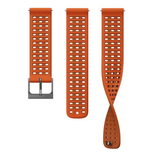 Correa de reloj Suunto S/M 22 mm silicona naranja