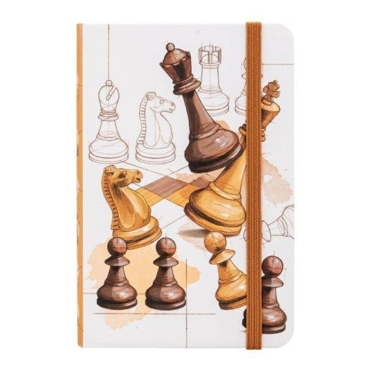 Quaderno di appunti A6 Javier Ajedrez con copertine rigide e segnalibro
