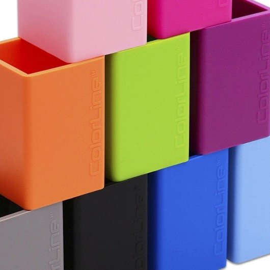 Portapenne Officebox Colorline Ultra-Soft Blu Scuro