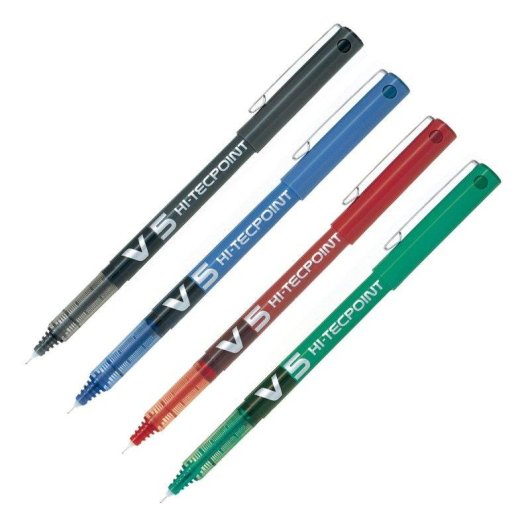 Penna Pilot V5 Hi-tecpoint 0.5 mm Rossa Set di 6