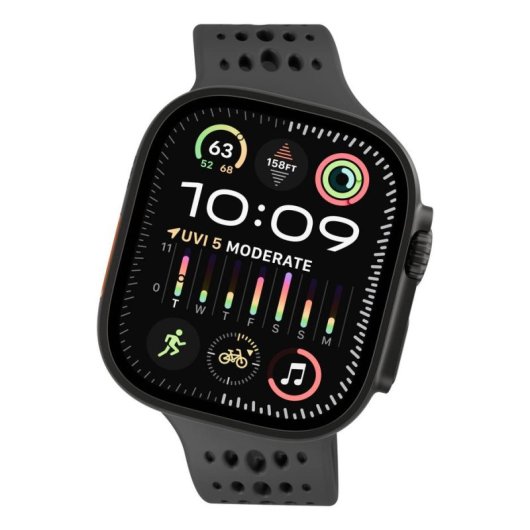 Cinturino Decoded Ares O Watch Band per Apple Watch Nero Silicone