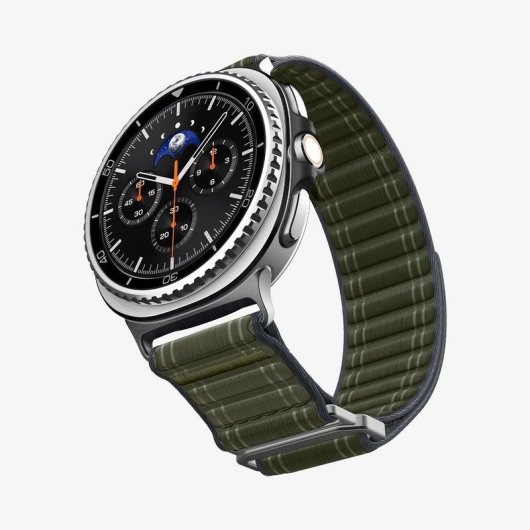 Cinturino Spigen WBF0 per Samsung Watch 8 Verde Tessuto