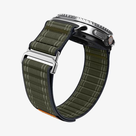 Cinturino Spigen WBF0 per Samsung Watch 8 Verde Tessuto
