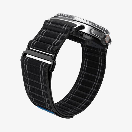 Cinturino Spigen WBF0 per Samsung Watch 8/8 Classic Tessuto Nero