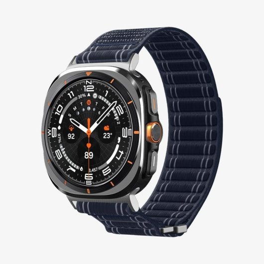 Pulseira Spigen WBF0 para Samsung Galaxy Watch Ultra Tecido Marinho
