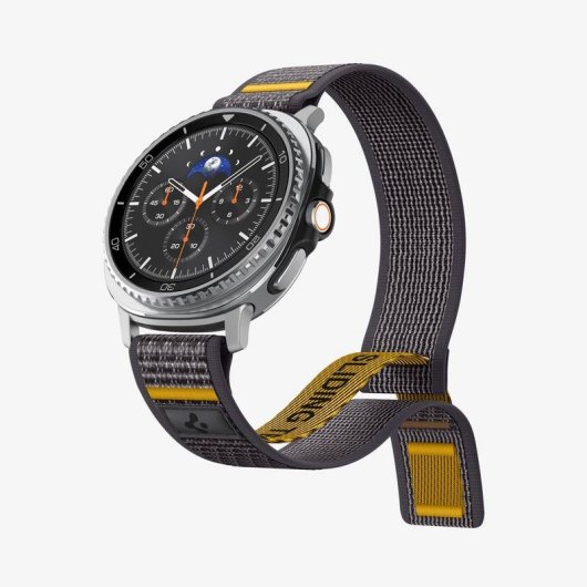 Cinturino Spigen Athlex Air per Samsung Galaxy Watch 8/8 Classic Grigio Tessuto