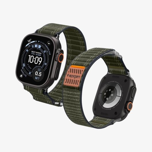 Pulseira Spigen WBF0 para Apple Watch Nylon Verde