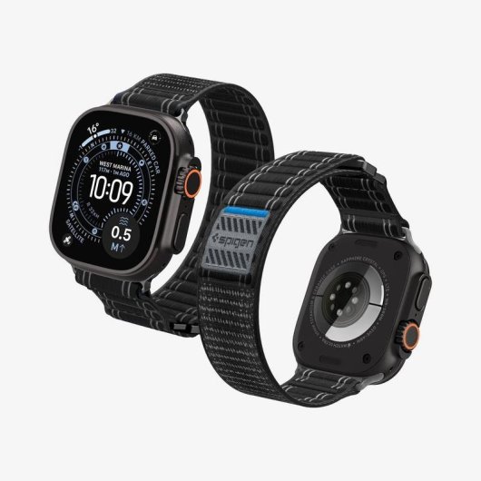 Cinturino Spigen WBF0 per Apple Watch Nylon Nero