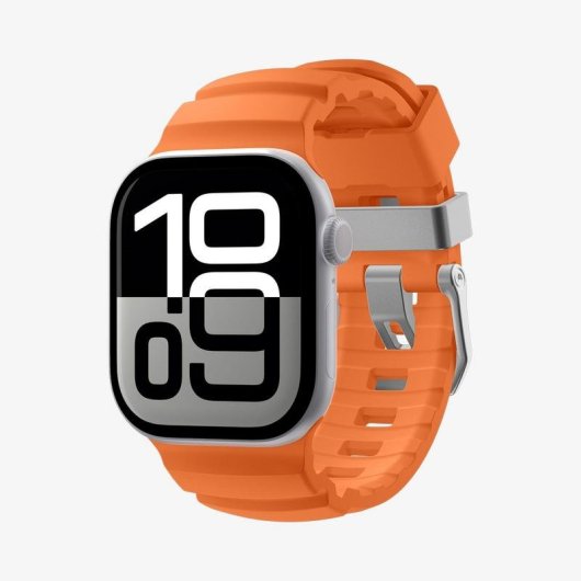 Pulsera Spigen WBS2 para Apple Watch 10/11 46mm Naranja Silicona