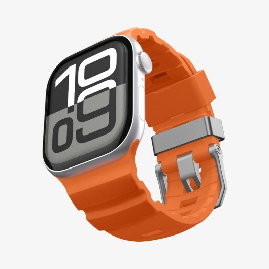 Pulsera Spigen WBS2 para Apple Watch 10/11 46mm Naranja Silicona