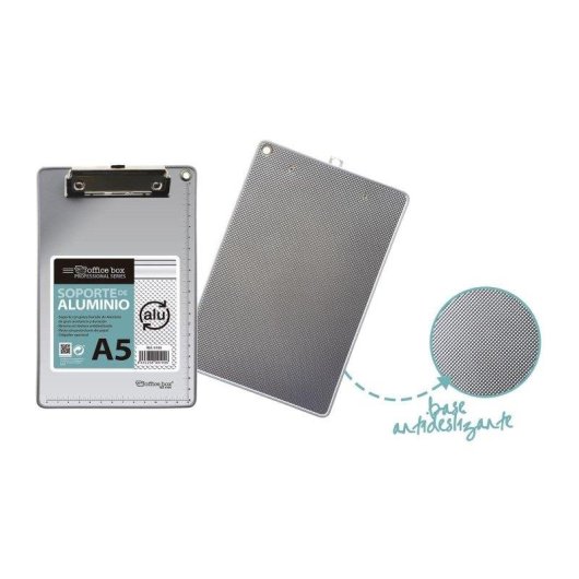 Soporte Porta Documentos Officebox A5 con Clip y Base Antideslizante
