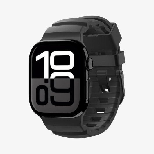 Cinturino Spigen WBS2 per Apple Watch 10/11 (46mm) Nero Silicone