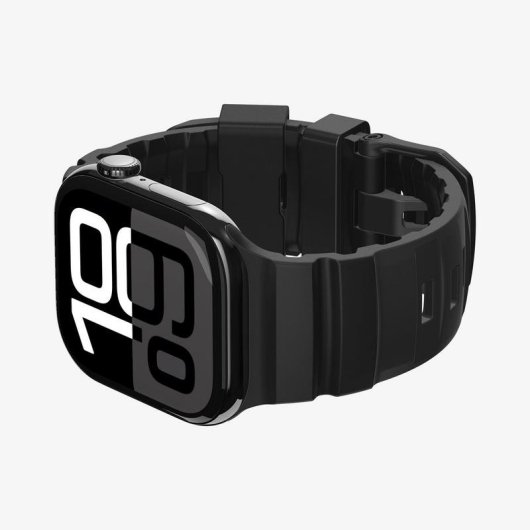 Cinturino Spigen WBS2 per Apple Watch 10/11 (46mm) Nero Silicone