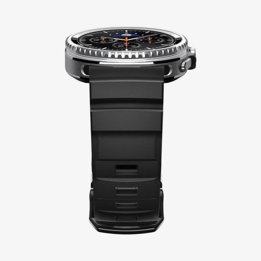 Cinturino Spigen WBS2 per Samsung Watch 8 Nero Silicone
