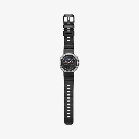 Cinturino Spigen WBS2 per Samsung Watch 8 Nero Silicone