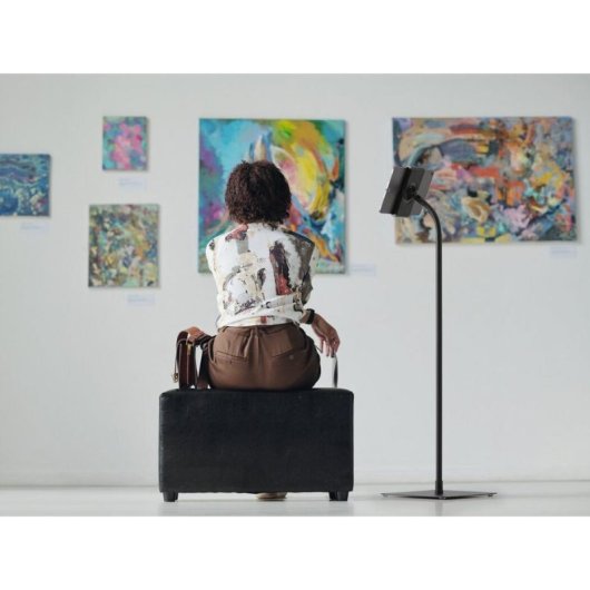 Suporte para Tableta Durable Tought Floor Preto 360°