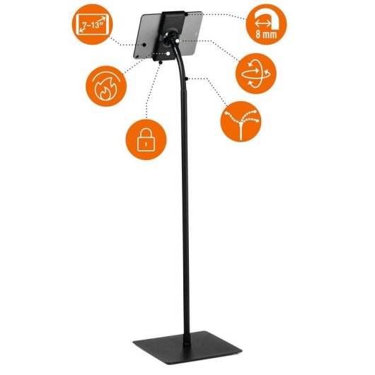 Suporte para Tableta Durable Tought Floor Preto 360°