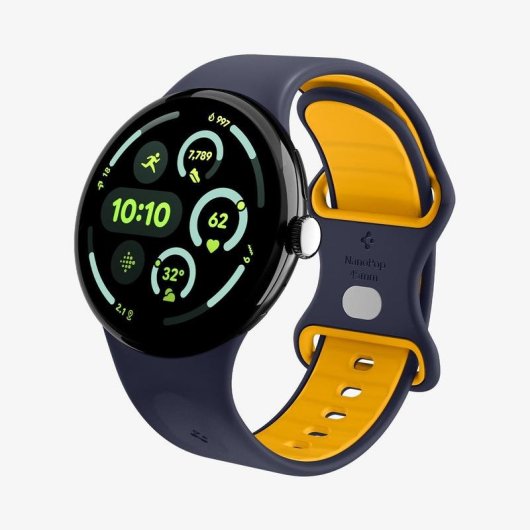 Pulsera Spigen Nano Pop para Google Pixel Watch 4 (45mm) Silicona Marina Amarillo