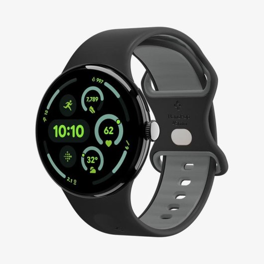 Pulsera Spigen Nano Pop para Google Pixel Watch 4 (45mm) Negra Silicona
