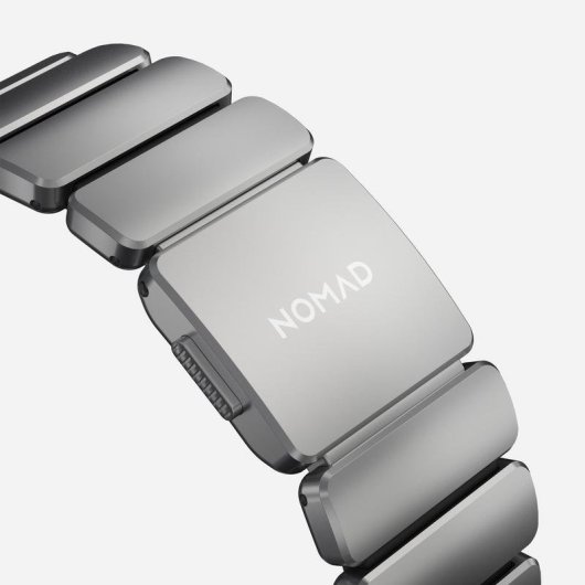 Correia Nomad Stratos Band para Apple Watch Ultra 1-11 e SE Titânio Natural