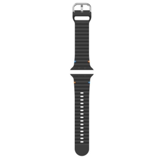 Correa de reloj Just in Case pour Apple Watch 40/41/42mm Silicium Noir