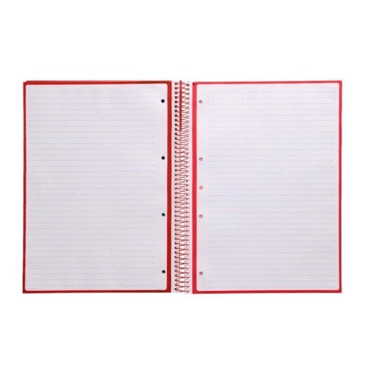 Quaderno Antartik A4 Spirale Copertina Rigida 1 Banda Colore Lampone