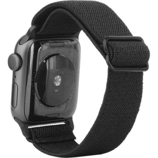 Correa de reloj Just in Case pour Apple Watch 40/41/42mm Tissu Noir