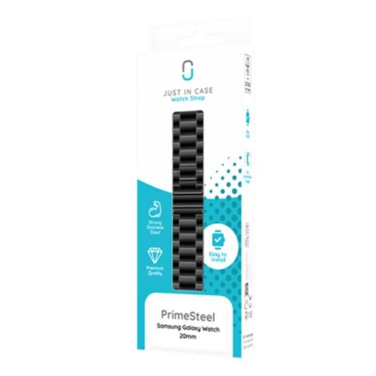Armband für Uhren Just in Case für Samsung Galaxy Watch 20mm Schwarz