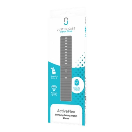 Correa de reloj Just in Case pour Samsung Galaxy Watch 20mm Gris