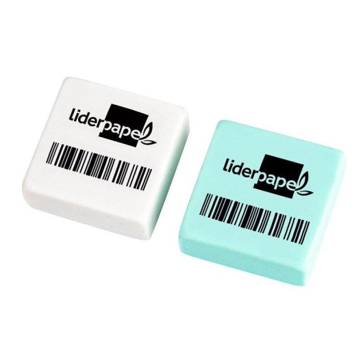 Goma de borrar Liderpapel miga de pan cuadrada para lápiz