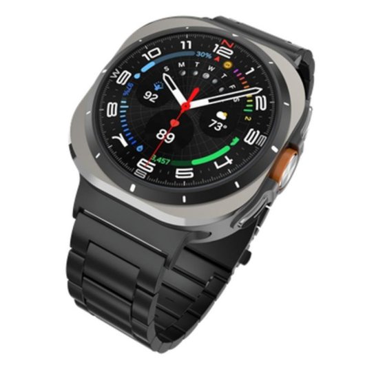 Armband für Uhren Just in Case für Samsung Galaxy Watch Ultra Schwarz