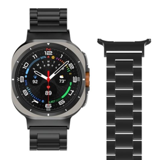 Armband für Uhren Just in Case für Samsung Galaxy Watch Ultra Schwarz