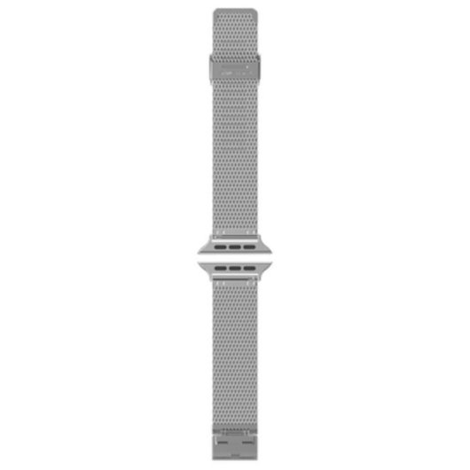 Armband für Uhren Just in Case für Apple Watch 44/45/46/49mm Edelstahl Silber