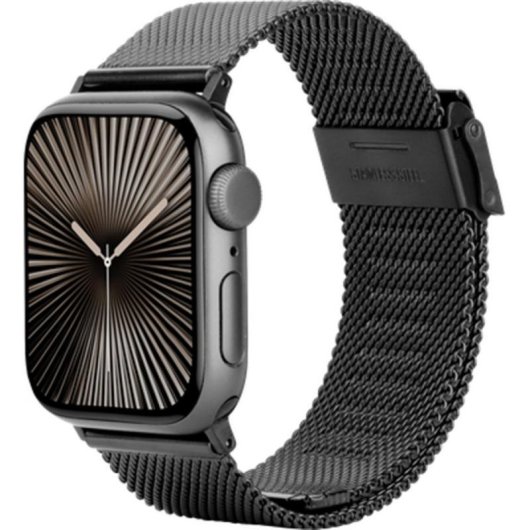 Armband Just in Case für Apple Watch 40/41/42mm aus schwarzem Edelstahl