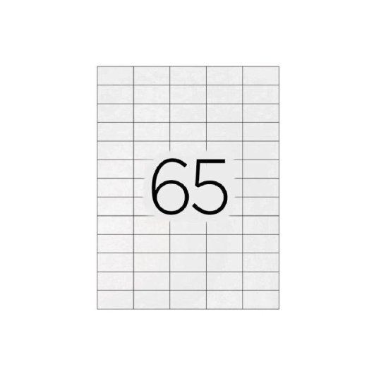 Etiquetas Adhesivas Q-Connect KF00573 A4 65 Etiquetas 38.1x21.2 mm Blancas