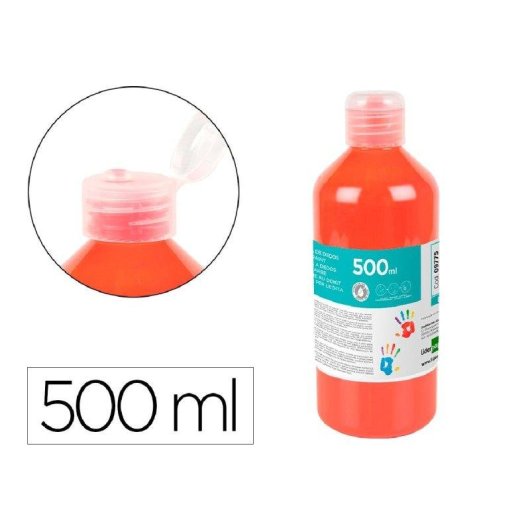 Pittura per Dita Liderpapel 500 ml Rosso