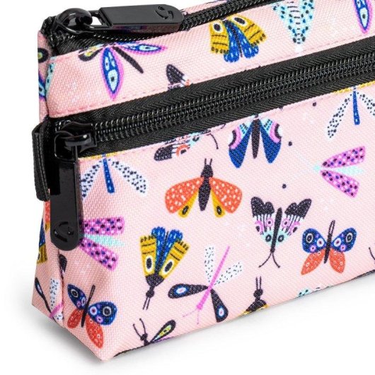Estuche Portatodo Plano Bits Bobs Grafoplás Diseño 2 Cremalleras 23x10 cm Lavable