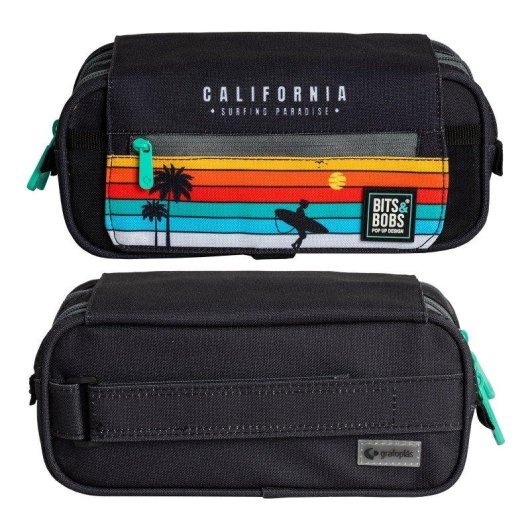 Estuche escolar triple Grafoplás Design con 40 utensilios de primeras marcas