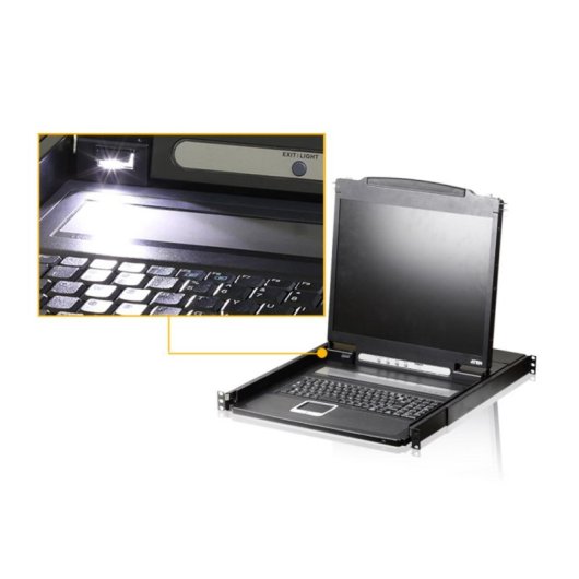 KVM-Switch Aten CL1000N 19" LCD 1U Rack-Montage