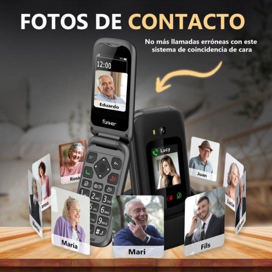 Téléphone Funker E480 Max Pro 3 4G WhatsApp SOS GPS