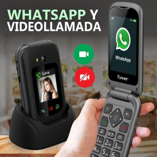 Téléphone Funker E480 Max Pro 3 4G WhatsApp SOS GPS