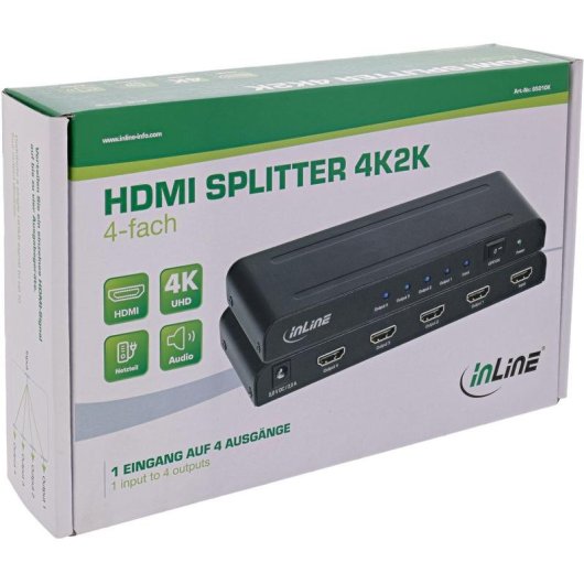 Videowechsel InLine 65010K HDMI 4x 4K Ultra HD