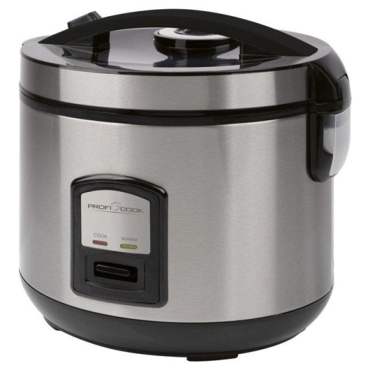 Olla Arrocera ProfiCook RK 1285 2 en 1 Negro/Plata 0,16 L