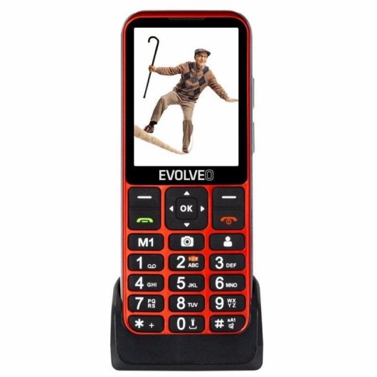 Téléphone bar Evolveo EasyPhone ESLTRD 4G 128MB 32GB 2.8" Rouge