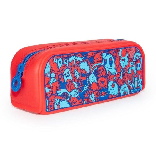 Office Box - Custodia Scolastica in Silicone Tocco Morbido Edizione Monsters
